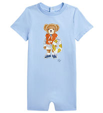 Polo Ralph Lauren Summer Romper - Light Blue w. Soft Toy