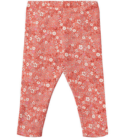Wheat Leggings - Jules - Coral Flowers