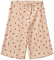Wheat Trousers - 3/4 - Rib - Marena - Rose Water Flowers