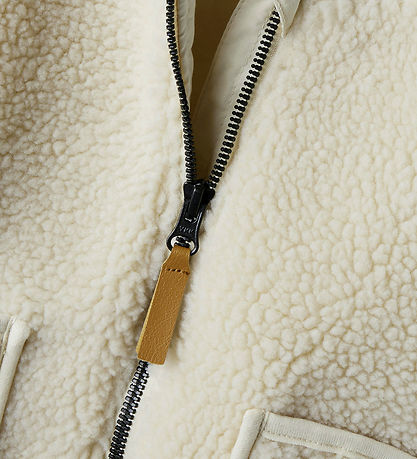 Lil' Atelier Fleece Jacket - NmnLajo - Turtledove/Moon