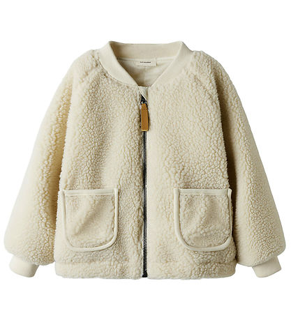Lil' Atelier Fleece Jacket - NmnLajo - Turtledove/Moon