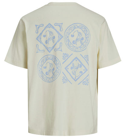 Jack & Jones T-shirt - JorParos - Antique White/BANDANA