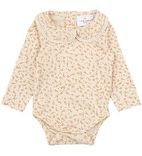 The New Siblings Romper l/s - TnsbNora - White Swan/Beige m. Blo