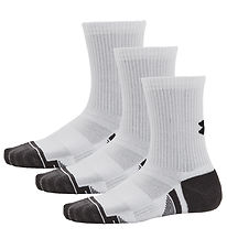 Under Armour Socks - 3-Pack - White w. Grey