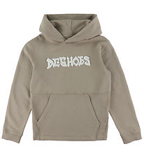 DC Shoes Hoodie - Mortar - Crockery w. White