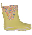 Wheat Rubber Boots - Mist - Multi Flowers