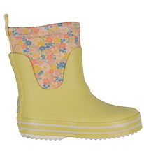 Wheat Rubber Boots - Mist - Multi Flowers