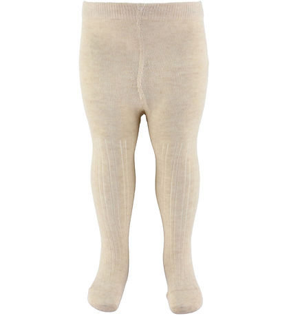 Minymo Tights - 2-Pack - Light Taupe w. Cherries