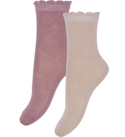 Minymo Socks - 5-Pack - Shell w. Pointelle