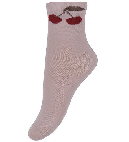 Minymo Socks - 2-Pack - Shell w. Cherries
