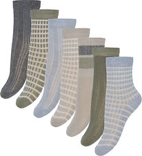 Chaussettes Minymo - 7 Pack - Hiver Sky av. Motif