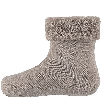 Minymo Socks - 2-Pack - Terry - Light Taupe