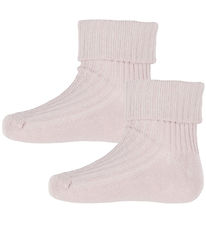 Minymo Socks - 2-Pack - Rib - Shell