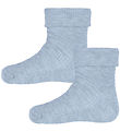 Minymo Socken - 2er-Pack - Rib - Winter Sky