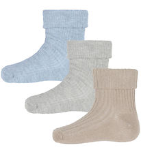 Minymo Socks - 2-Pack - Rib - Winter Sky