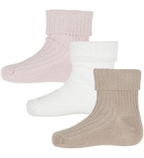 Chaussettes Minymo - 3 Pack - Rib - Shell