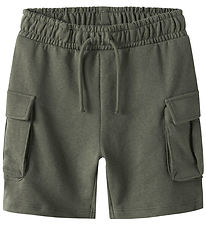 Name It Sweatshorts - Last - Noos - NkmOllie - Dusty Olive