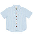 Copenhagen Colors Skjorta - Sky Blue V. Cream Stripe