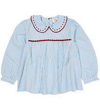Copenhagen Colors Tunic - Sky Blue W. Cream Stripe W. Berry