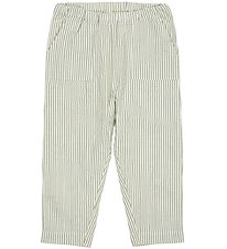 Copenhagen Colors Trousers - Green W. Cream Stripe