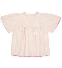 Copenhagen Colors T-shirt - Dusty Rose W. Cream Stripe W. Rosa