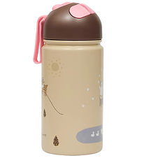 OYOY Vatnsflaska - 360 ml - Friends Í Forest - Rose