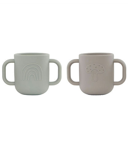 OYOY Cups - Silicone - 2-Pack - Kappu - Clay/Pale Mist