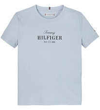 Tommy Hilfiger T-Shirt - Script - Luchtig Blue