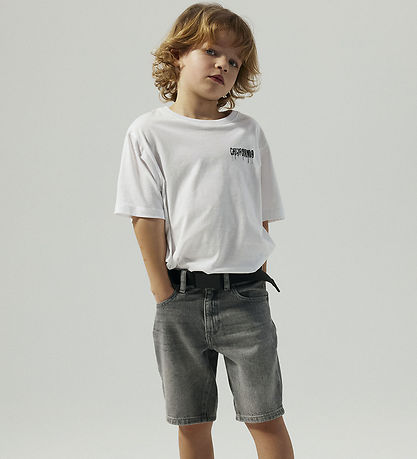 Name It T-shirt - NkmZulla - Noos - Bright White/GULF Coast