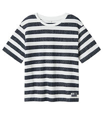 Name It T-Shirt - NkmFerm - Bright White/Navy Blazer