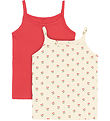 The New Onderhemden - 2-pack - Chrysanthemum/Wit m. Kers