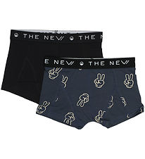 The New Boxers - 2-Pack - Black Beauty/Navy w. Print