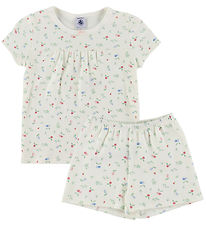 Petit Bateau Pyjama Set - 2 Parts - Marshmallow/Multicolour