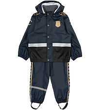 Mikk-Line Regntøy m. Seler - PU - Blue Nights m. Politiet