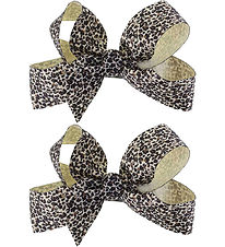 By Stær Hårspänne m. Rosett - 2-pack - 10 cm - Leo