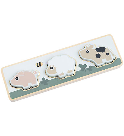 Done by Deer Sensory Jigsaw Puzzle - Yiny Farm - Color mix