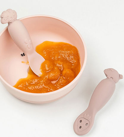 Done by Deer Learning spoon Set - Tiny Farm - Powder