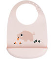 Done by Deer Bib w. Food Catcher - Silicone - Pigee Powder
