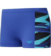 Speedo Badeshorts - HyperBoom Panel - Blå m. Trykk