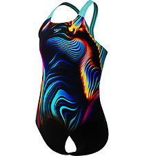 Speedo Badedrakt - Digital Placement Powerback - Blå m. Pris
