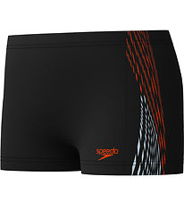 Speedo Badeshorts - Plastisol Placement - Svart m. Oransje