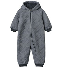 Wheat Thermo Suit w. Fleece - Cuddle - Ink Stripe