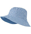Liewood Bucket Hat - Damon - Reversible - Check Riverside/Crisp 