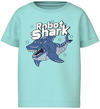 Name It T-Shirt - NmmVux - Blue Tint/Shark