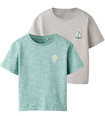 Name It T-Shirt - NmmFredery - 2-pack - Eilandfossiel/Deep Jungl