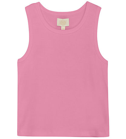 Creamie Singlet - Rib - Roseblomst