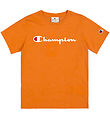 Champion T-Shirt - Oranje m. Print