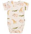 Hust and Claire Bodysuit s/s - Billy - Ivory w. Animals