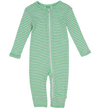 Joha Jumpsuit - Rib - Wool/Silk - Off White/Green