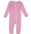 Joha Jumpsuit - Rib - Wool/Silk - Off White/Pink